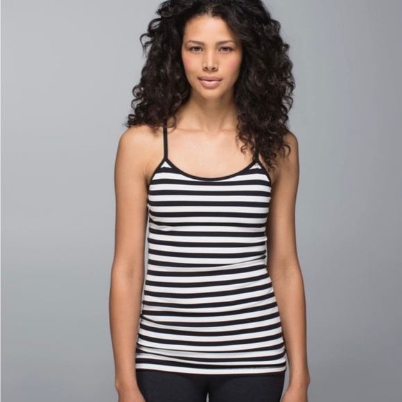 lululemon athletica Tops - Lululemon Power Y Striped Tank Size 6
